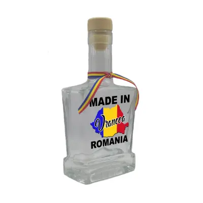 Made in vrancea romania, sticla cu mesaj plata, 250 ml, model divgs179 06 01